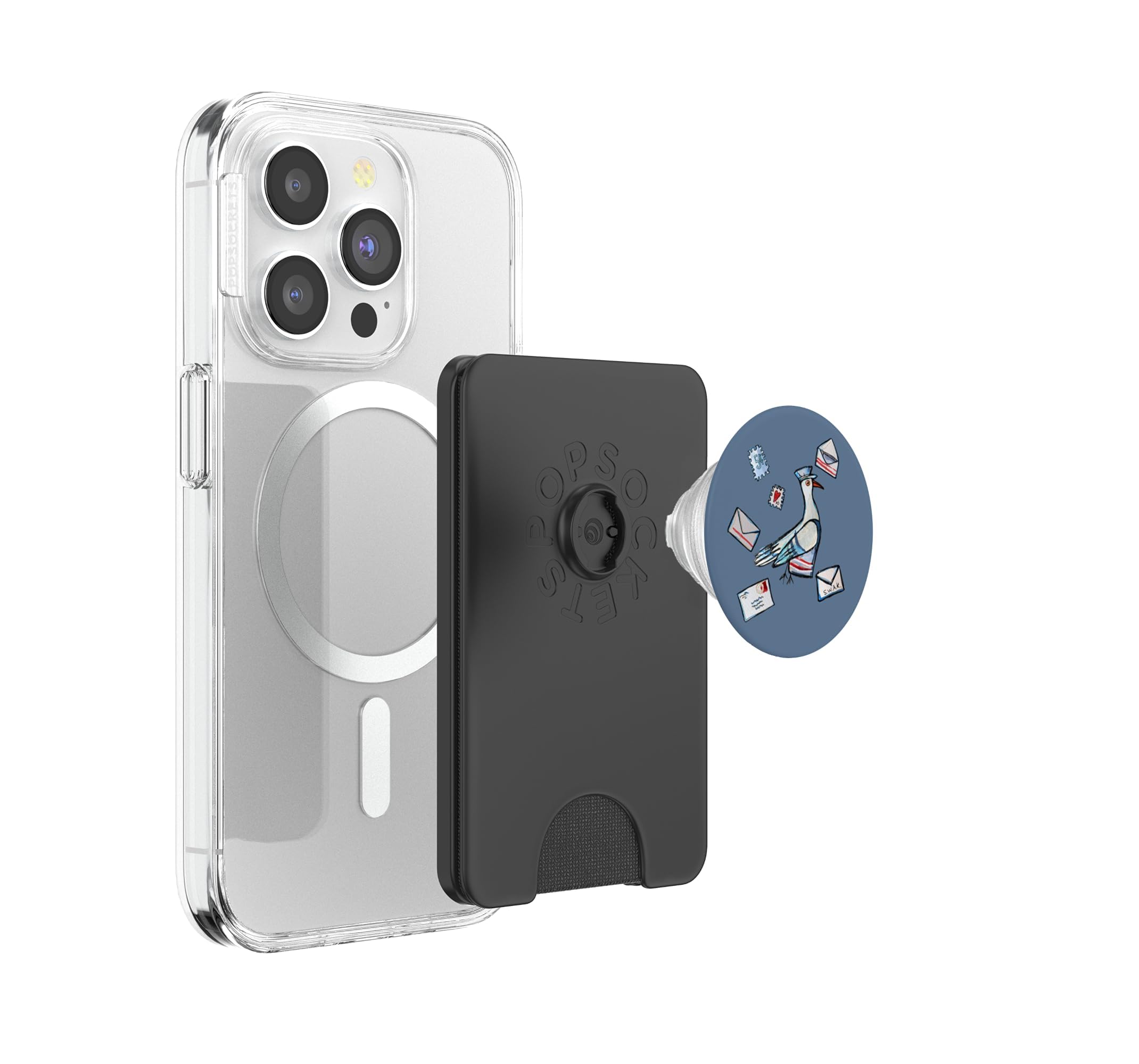 Correo Paloma Postal Birds & Mailman Arte PopSockets PopWallet para MagSafe