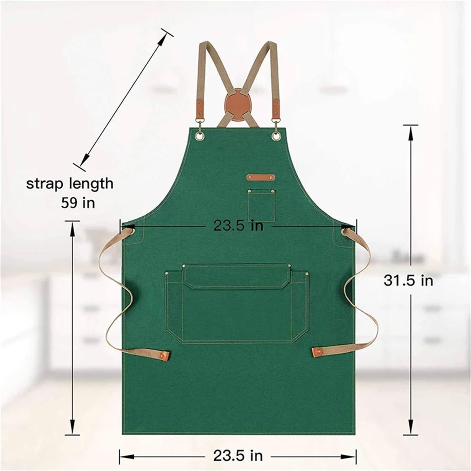 Grembiuli impermeabili for utensili 2 pezzi Per Giardino | Uomo Donna Cucina Chef Cottura Tasche Ristorante for adulti Manicurista Unghie Grembiule