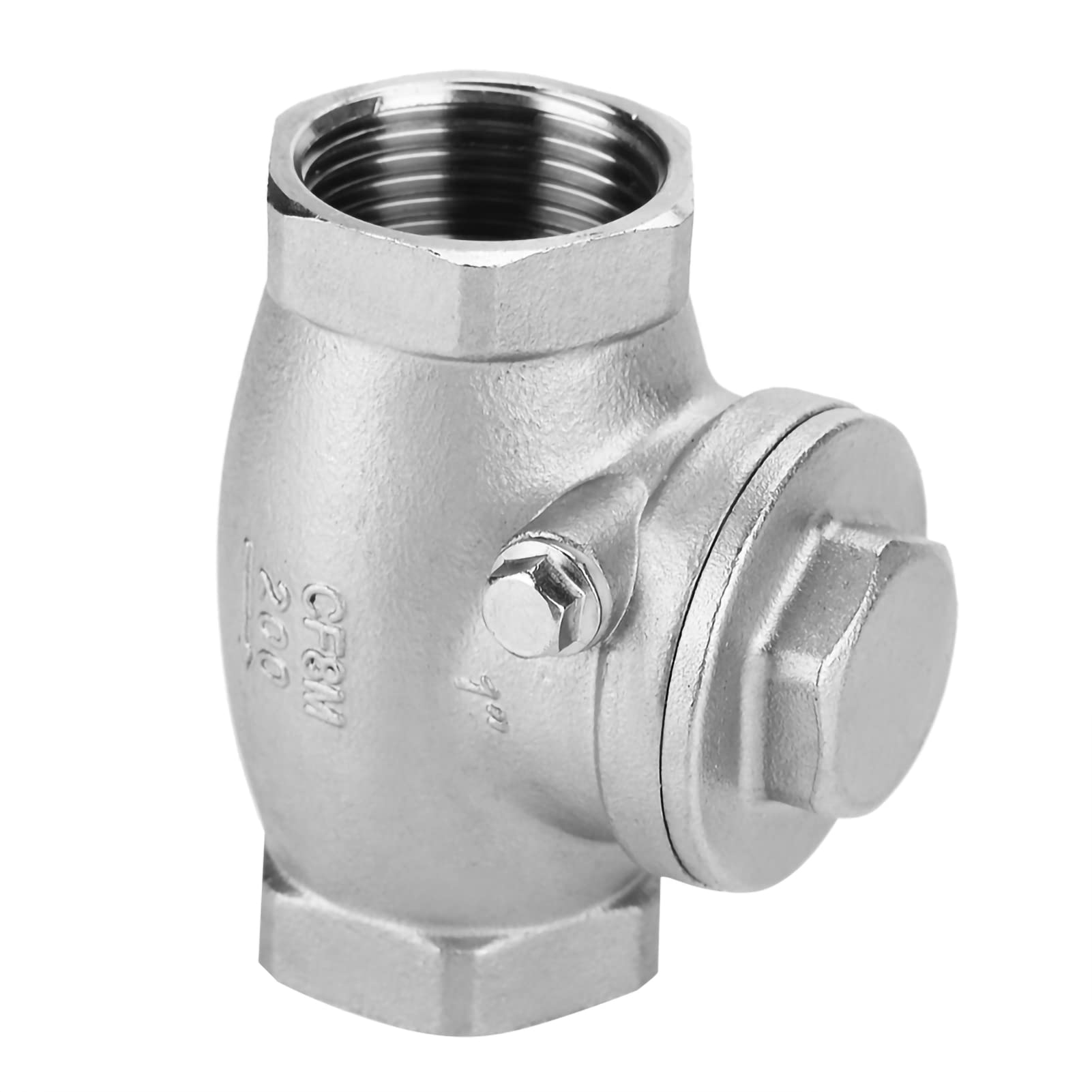 Valvola di Ritegno a Battente Acciaio Inossidabile 304 Filettatura Femmina BSP DN25 1 Pollice per Acqua Vapore Olio Gas Industriale Industria