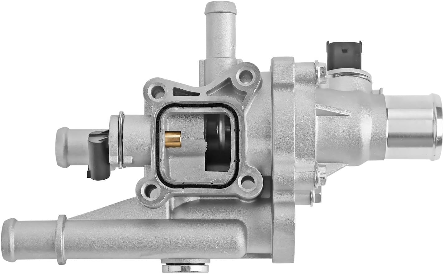 ZONFATN Engine Coolant Thermostat Housing With Sensor Gasket Compatible With Chevy Vehicle 1.8L 2011-2016 Cruze, 2012-2018 Sonic, 2013-2020 Trax, Replace#25199824, 25192228, 902-033
