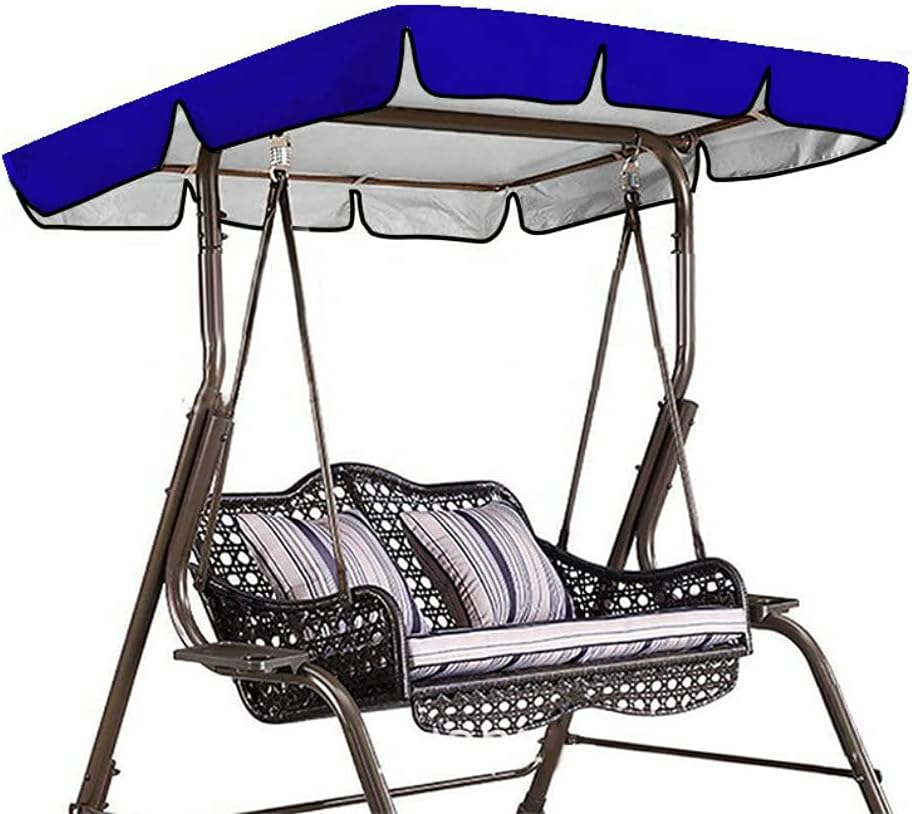 Patio Swing Canopy Replacement Porch Top Cover,Outdoor Waterproof Heavy Dust Swing Seat Furniture Covers
