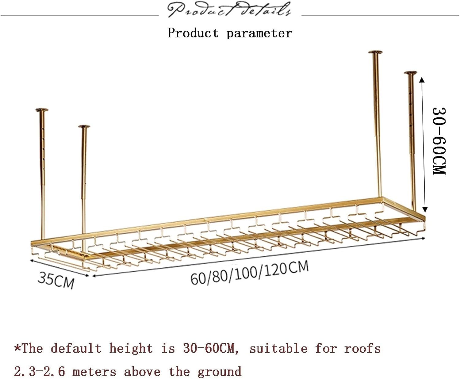 Mobile Storage Rack Freestanding Display Rack Tool Pegboard Garage,Ceiling Wine Glass Rack Hanging Shelf with Creative Wine Cabinet Design Lightweight Luxury Bar Hanger for Home Wine Glass S