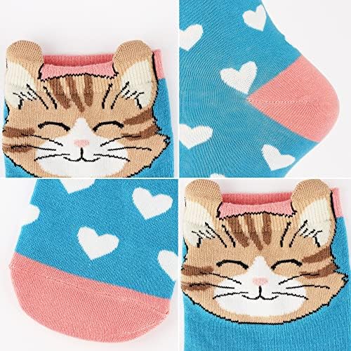 Jeasona Women's Cute Socks Gifts for Cat Lovers Mom Women Teenage Girls - 4