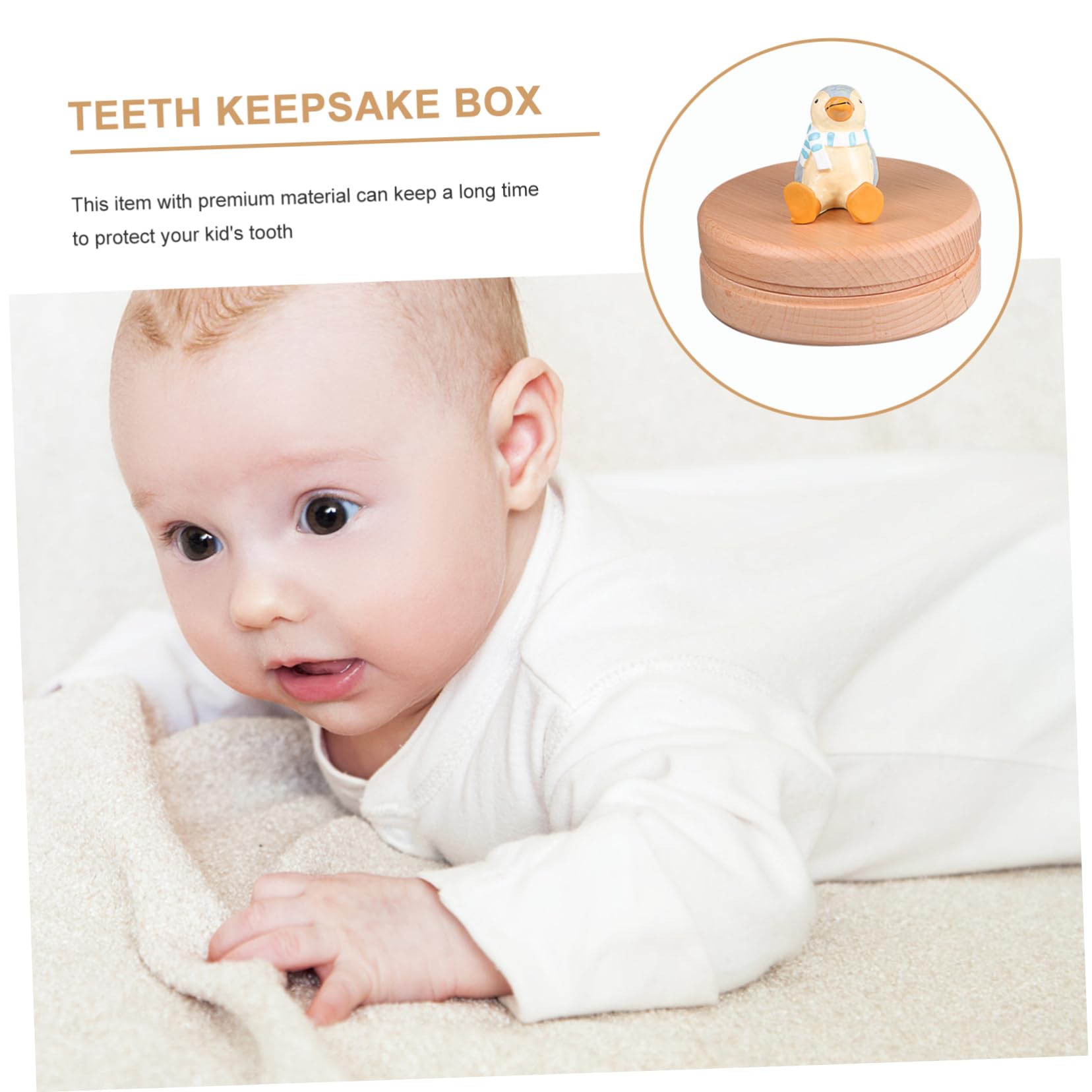 Caja para Guardar los Dientes de Leche de Madera para Niños