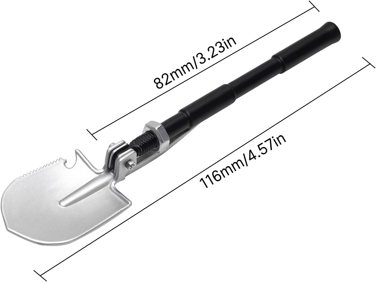 INJORA Miniature Decoration Scale Engineering Shovel for 1/10 RC Crawler Upgrade