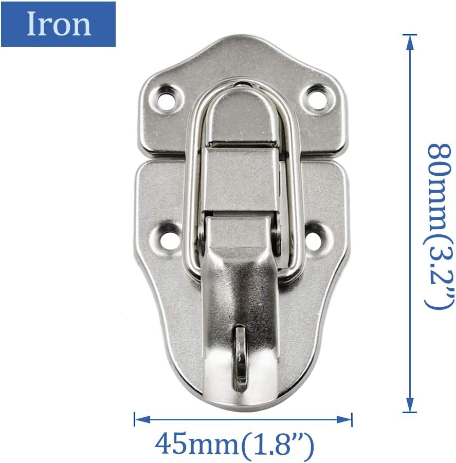 Hitefu Yoohey 4PCS Toolbox Case Luggage Suitcase Hasps Latches Buckle Lock Clasp Clamp
