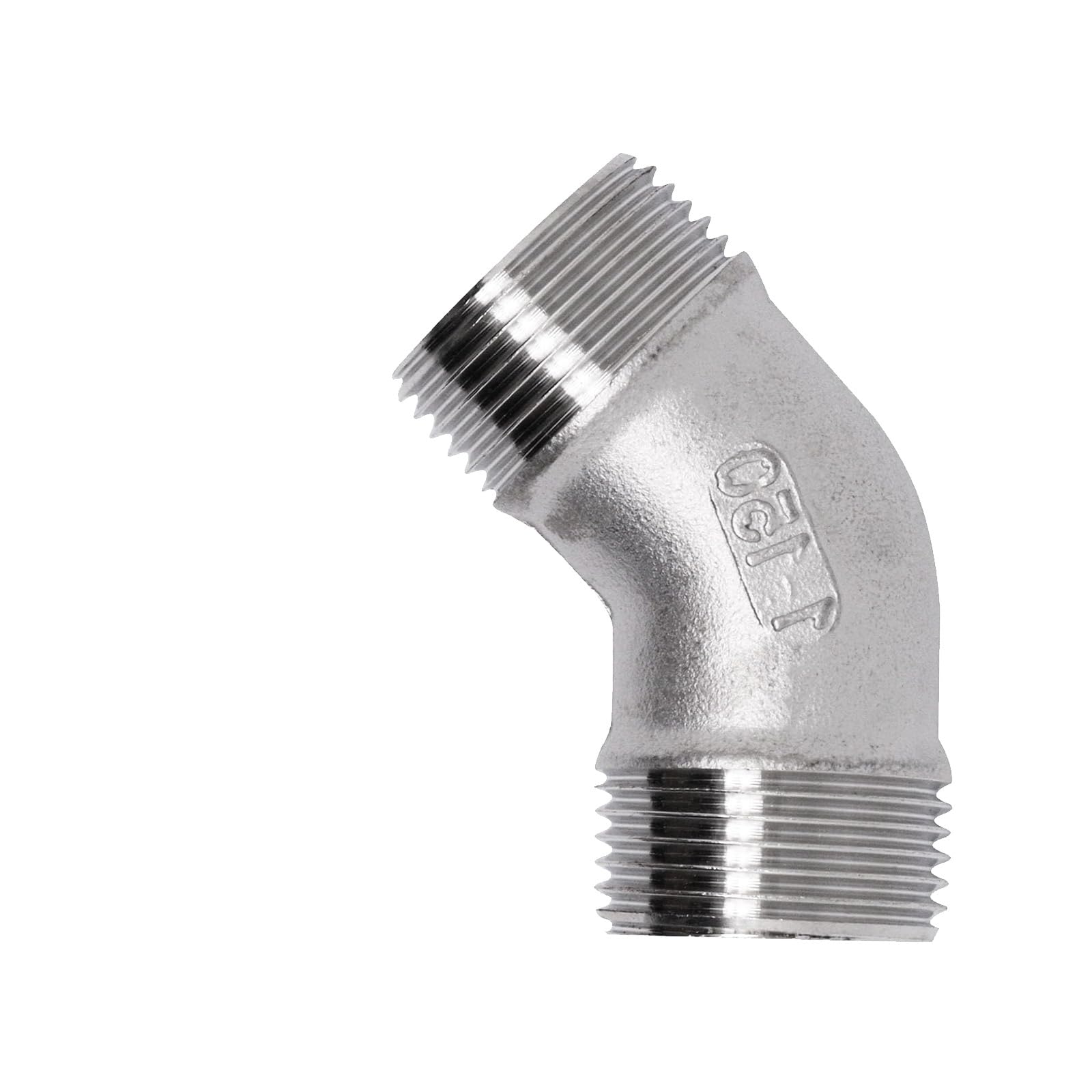 Woedpez Men's 1 Of 45 Degree Elbows Steel Rustproof Pipe Couplers Temperature Resistant Pipe Elbow Upgrades For Water Systems