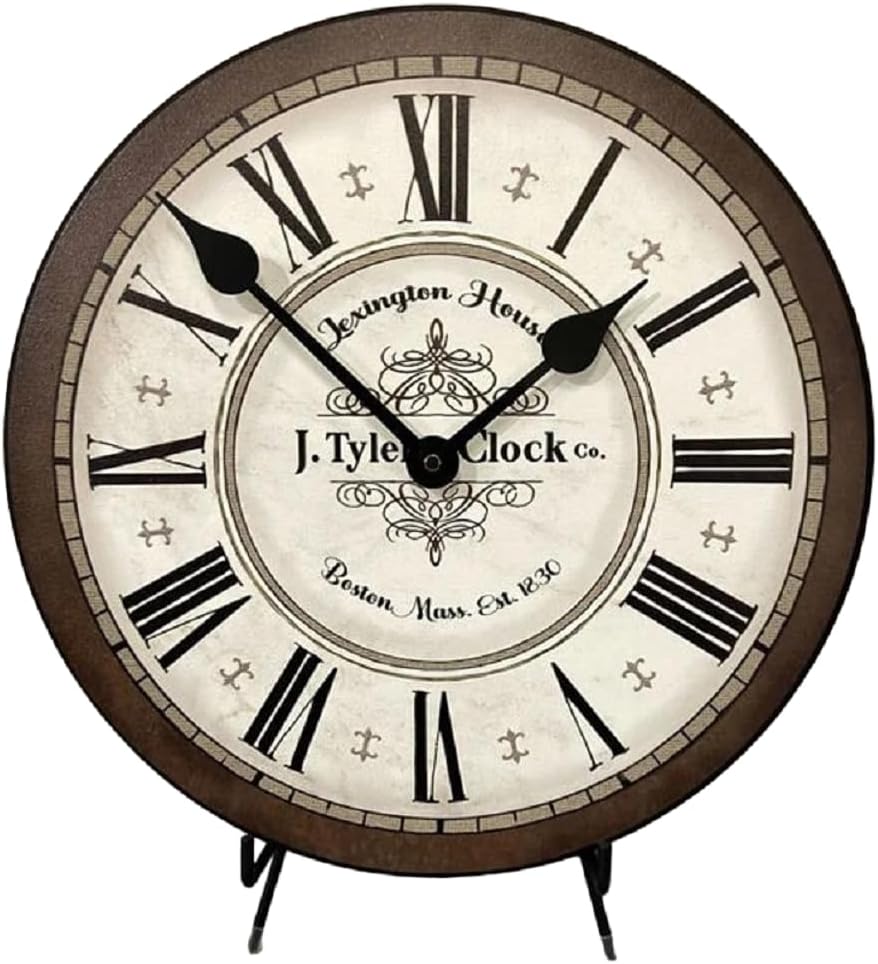 Vermont Brown Wall Clock | Ultra Quiet Quartz Mechanism | Hand Made in USA Beautiful Crisp Lasting Color | Comes in 8 Sizes | 36-Inch