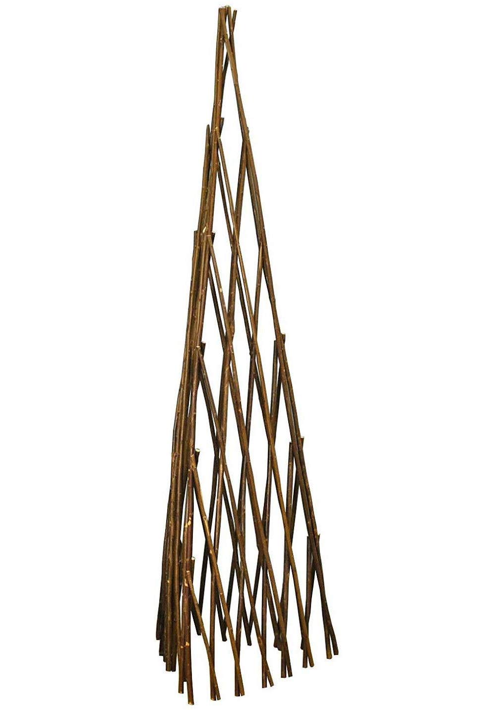 Selections Expanding Willow Obelisk Garden Plant Support (1.5m high)