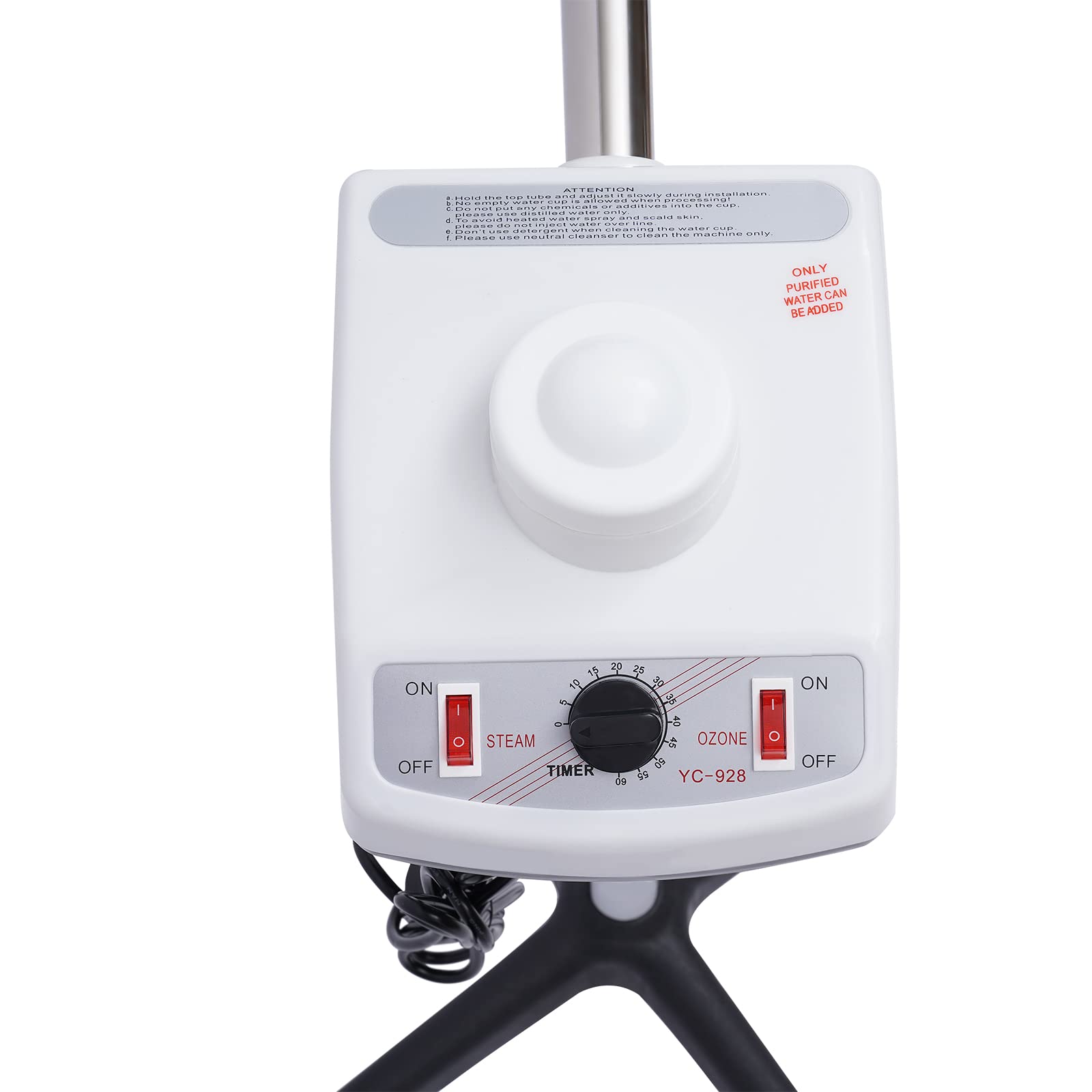 Vapozone Ästhetischer professioneller Dampfreiniger 750 W für Gesicht, Nano-Ozon, höhenverstellbar, Hydrafacial, Sauna, Gesichtsreinigung, Luftbefeuchter, Pflege für Spa, Schönheitssalon