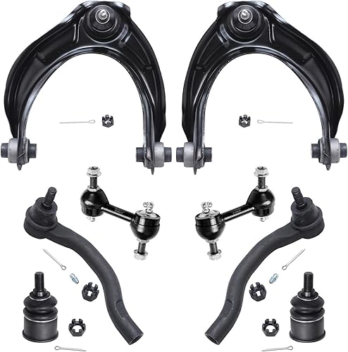 Miniatura 63 de Detroit Axle - Kit de suspensión delantera de 8 piezas para Toyota Sienna 2004-2010, brazos de control inferiores con rótulas interiores exteriores