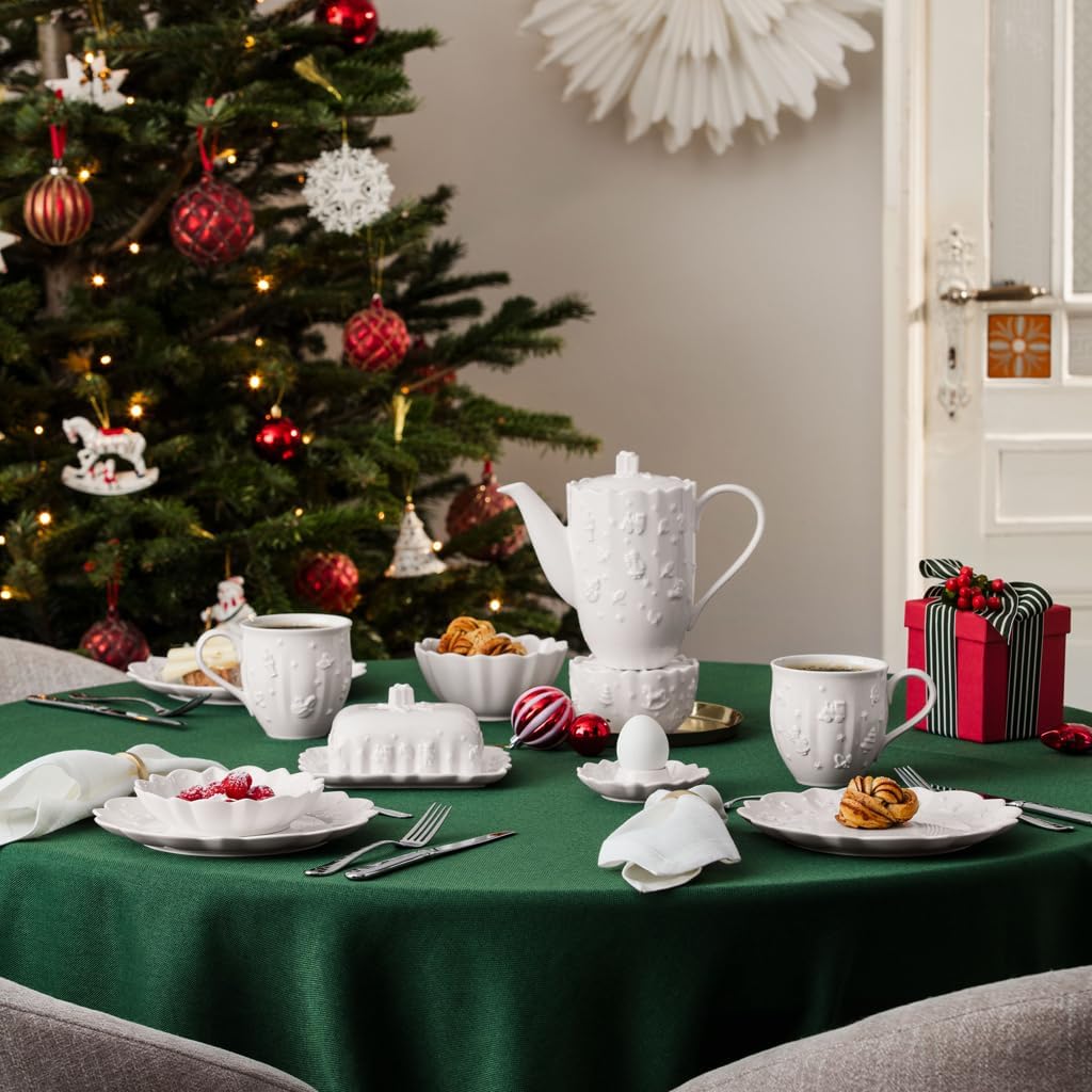 Villeroy & Boch - Toy's Delight Royal Classic Egg Cup, White, Dishwasher Safe, Microwave Safe, Egg Cup Christmas for Breakfast, Crockery Christmas, Christmas Decoration, Premium Porcelain
