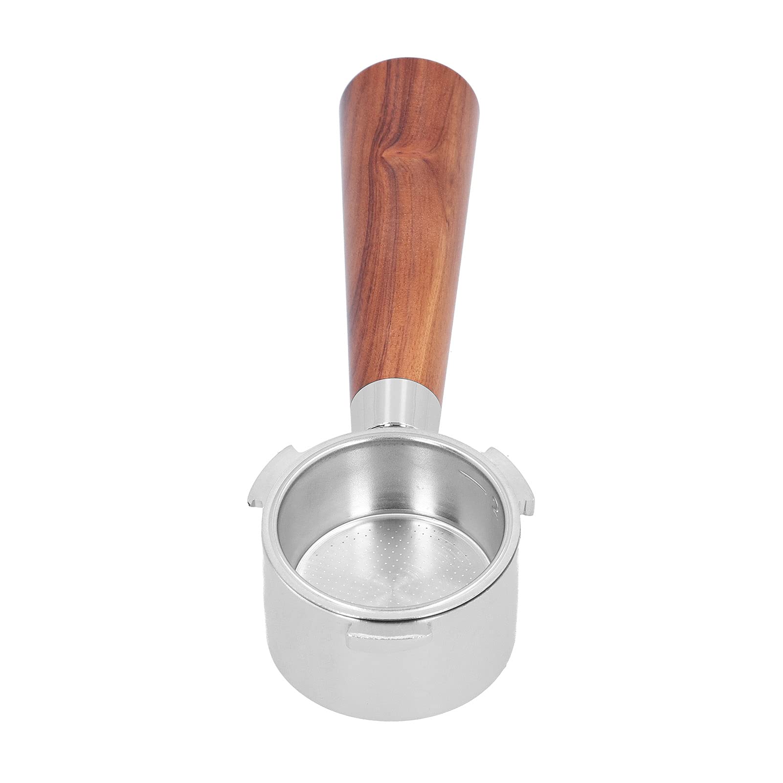Kolba do Kawy Bez Dna Filtr Bez Dna ze Stali Nierdzewnej z Uchwytem z Drewna Różanego Kosz z Drobnymi Otworami Zdejmowana Konstrukcja do Domowego Donlim Patrus Derlla Bear ACA (51MM)