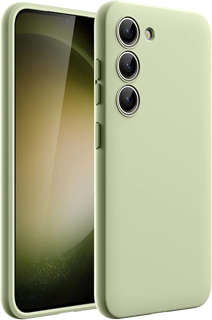 JETech Slim Fit Case for Samsung Galaxy S23 5G 6.1-Inch, Soft TPU Thin Protective Phone Cover with Matte Finish, Shockproof (Lime)