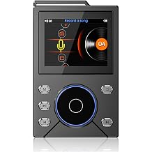 Acogedor HiFi Music Player, Lossless DSD Portable Audio Player, 2.4 Inch Color Screen, ALPS Wheel, 16GB Memory, 256GB Expandable, for High Fidelity Music on the Go Black
