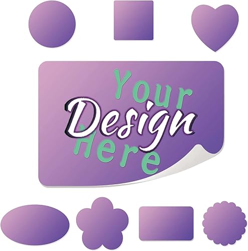 Calcomanías personalizables para logotipo de empresas, etiquetas adhesivas personalizables con foto, nombre, círculo, rectángulo, cuadrado, vinilo