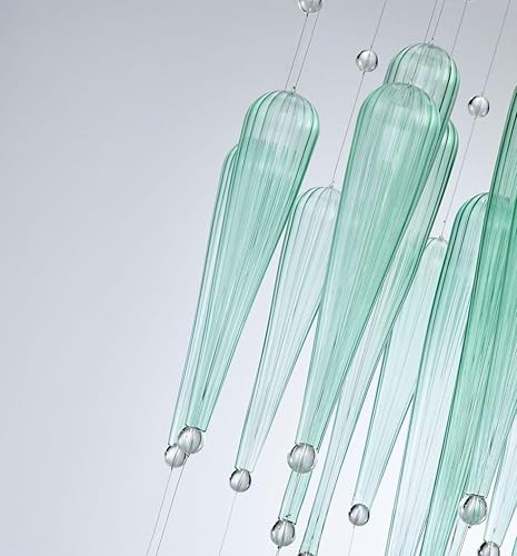 Miniatura 9 de Saint Mossi - Candelabros modernos de 5 luces, lámpara colgante moderna, perfecta para comedor, sala de estar, dormitorio, 42 x 23 pulgadas de alto,