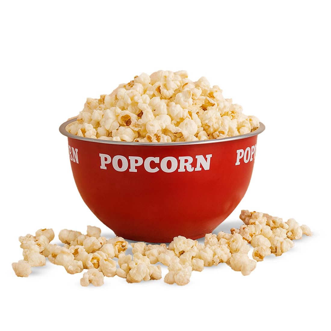 Wonderchef Ambrosia Stainless-steel Popcorn Bowl, 1.4 L, Dual-tone, Serve Chips, Snacks, Fruits or Use for Mixing/Storing, Ideal for Movie Nights & Parties, Scratch-resistant, Red, 1-Yr Warranty-picture-32