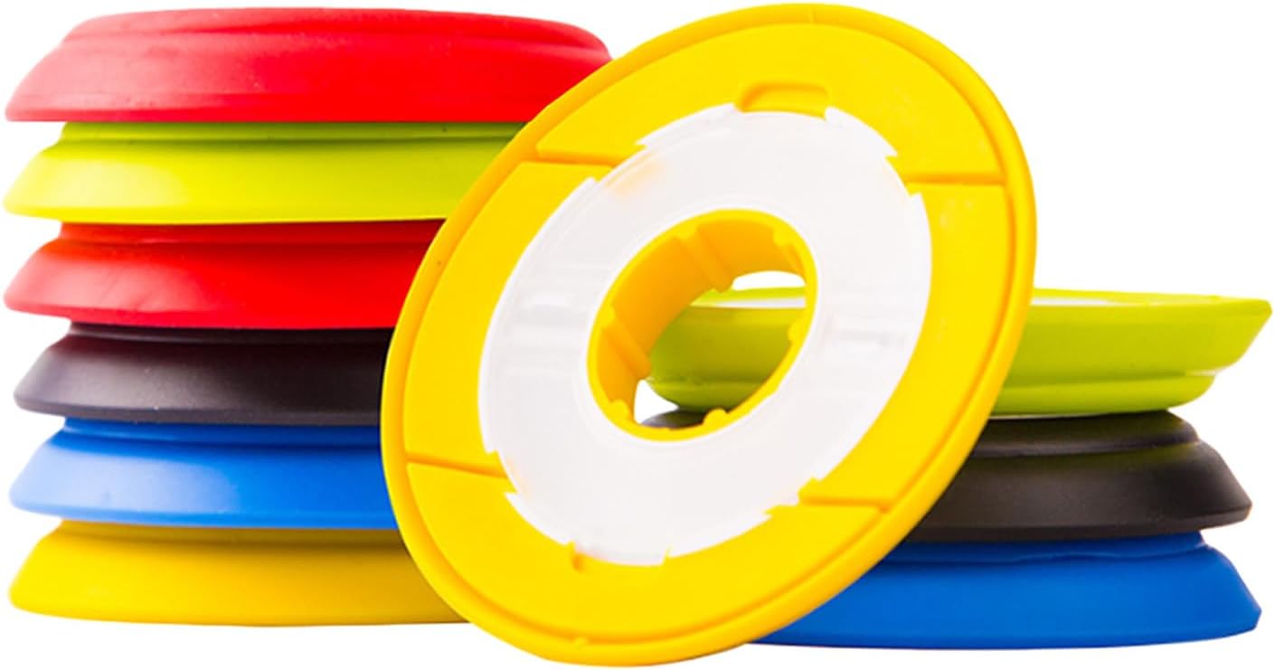 QUUPY 10PCS Silicone Fishing Line Storage Holders Tenkara Line Keeper Fishing Snell Rigs Gear Spools Line Leader Organizer