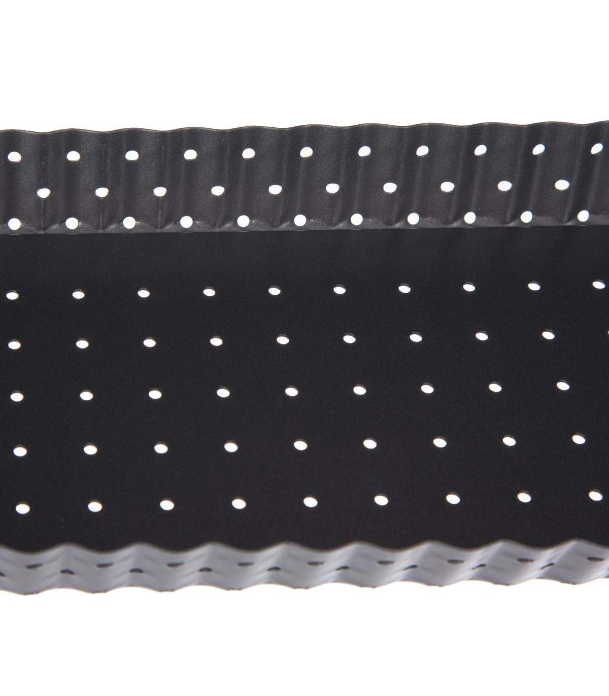 Stampo Per Torte Rettangolare Antiaderente - Fondo Rimovibile 31x21 Cm, Perfetto Per Charlotte E Quiche - Foto 4