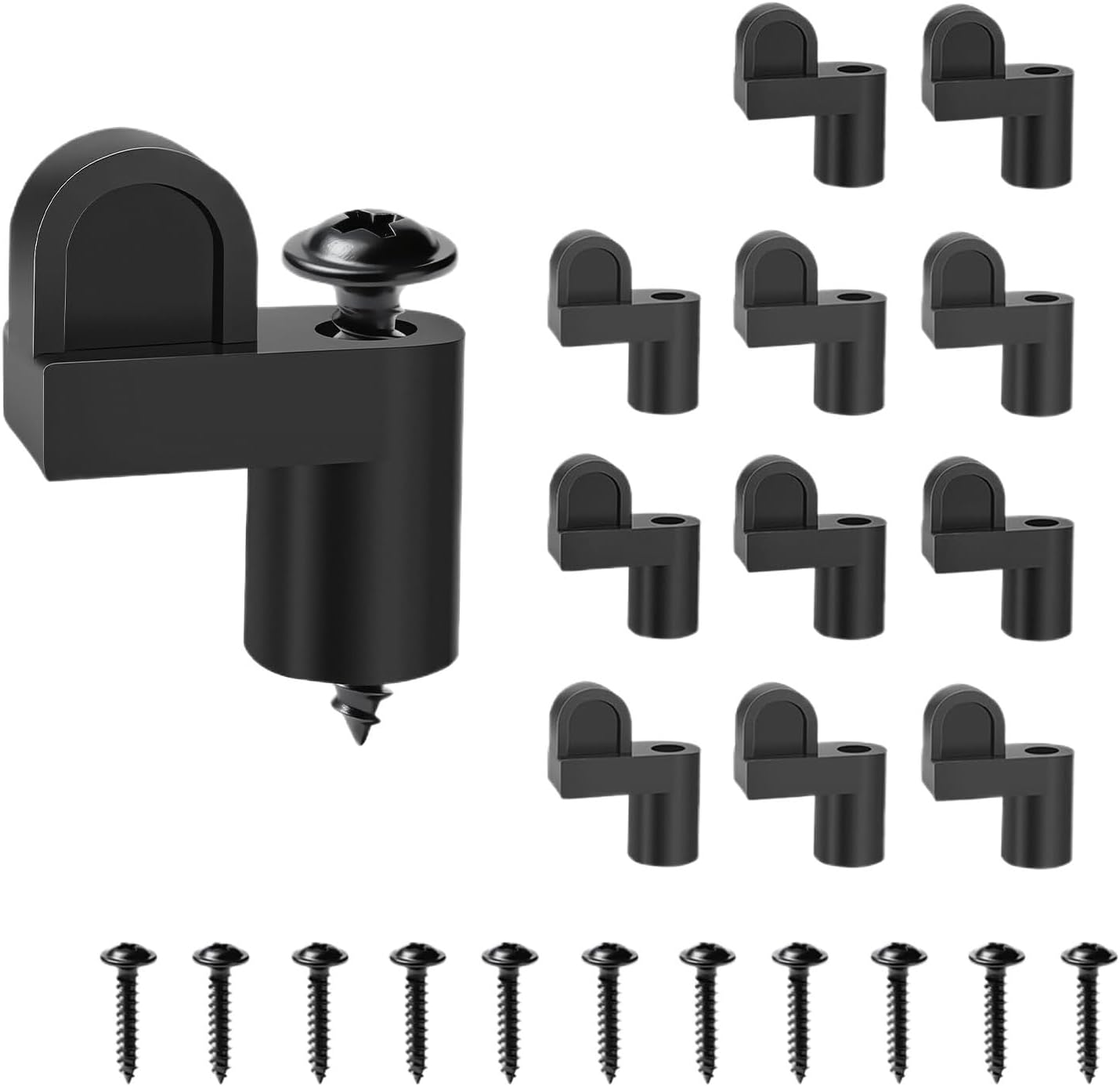 Screen Clips - 12 Pack Sturdy Frame Fixing Fasteners, Storm Proof Fixing Clips for Window Screens | Dorm Room, Office, Apartment, Bedroom, Living Room