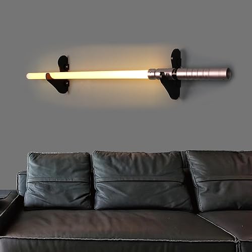 Miniatura 4 de Soporte de exhibición de sable de luz - Soporte de montaje en pared - Negro 1 capa - Material acrílico - Incluye 1 soporte para espada - Adultos -