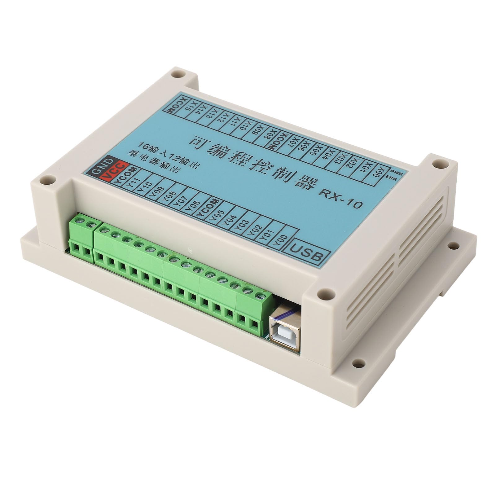 Scheda di Controllo Industriale per Controller Programmabile PLC con Forte compatibilità per L'automazione Industriale - Materiale ABS, 12-24 V, Facile da Installare