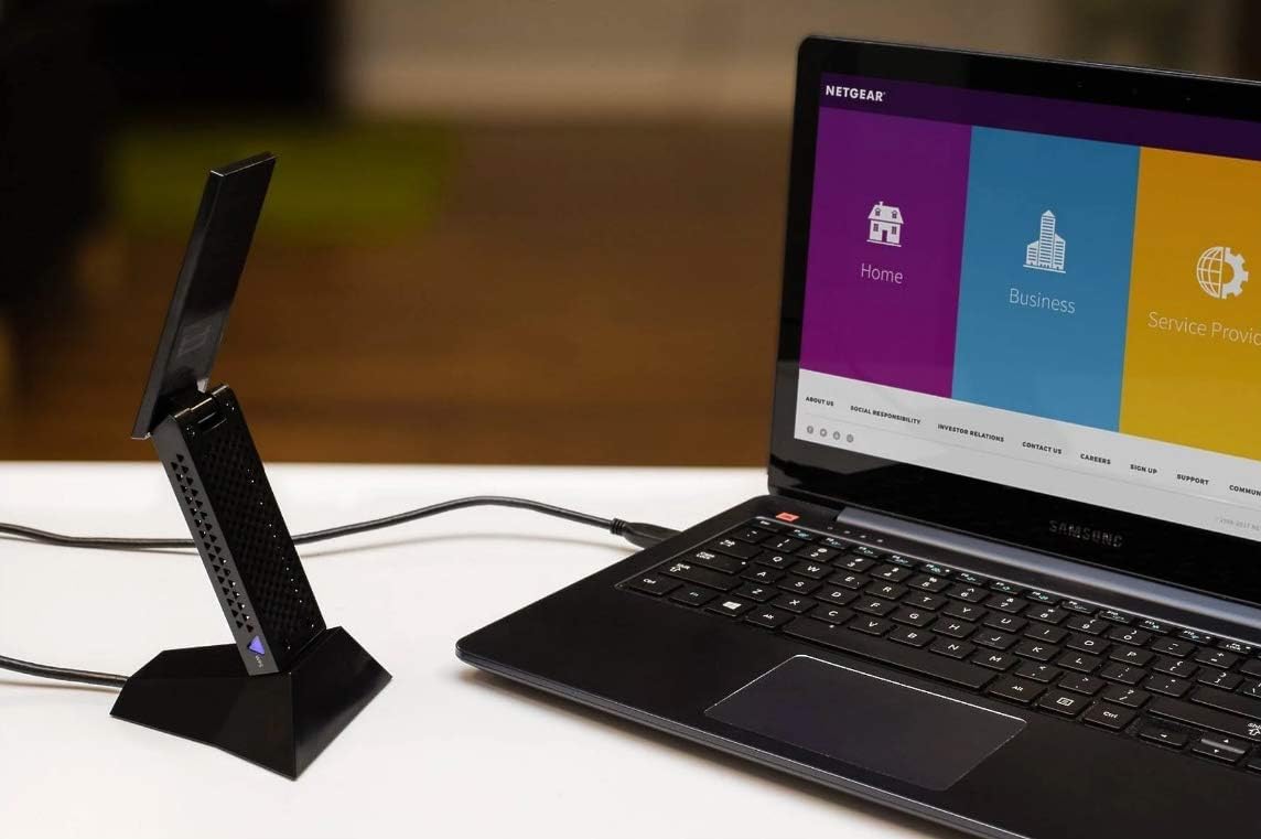 NETGEAR AC1900 Wi-Fi USB 3.0 Adapter for Desktop PC, Dual Band WiFi Stick for Wireless Internet (A7000-10000) Certified Refurbished