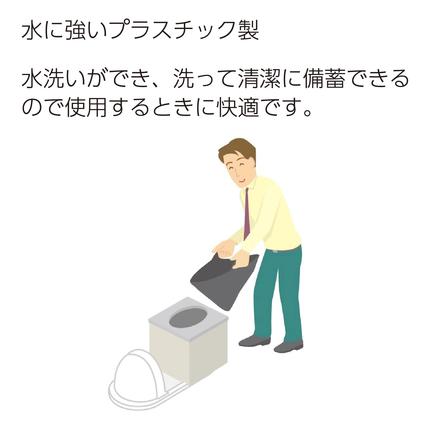 Amazon.co.jp: コクヨ 簡易トイレ 簡易組立便座 防災の達人 DRK-NTK1