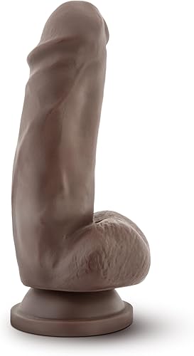 Miniatura 5 de Blush Dr. Skin Mr. Smith - Consolador realista de 7 pulgadas con bolas, 2 pulgadas de ancho y 5 pulgadas insertable pequeño de piel real, ventosa de