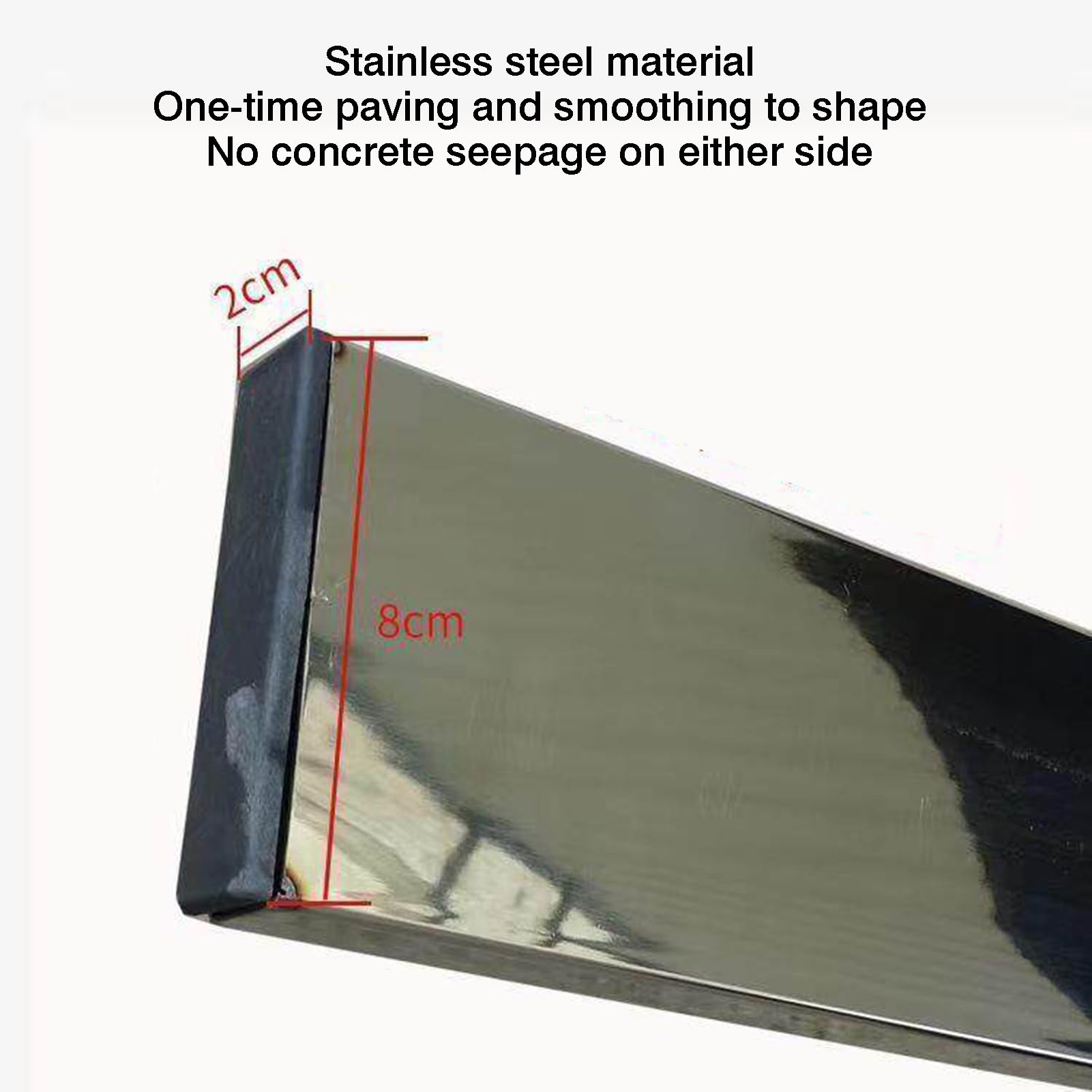 Aluminiowa Podkładka Do Betonu, Zestaw Narzędzi Zacierania, Z Głowicą Ze Stali Nierdzewnej O Szerokości 100/120/150 Cm, Wyrównywania Wibracji Powierzchni Betonowych(Width 48cm)