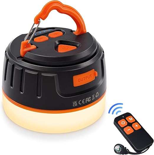 Camping Lantern Rechargeable, 5200mAh, 1000LM Up to 150H