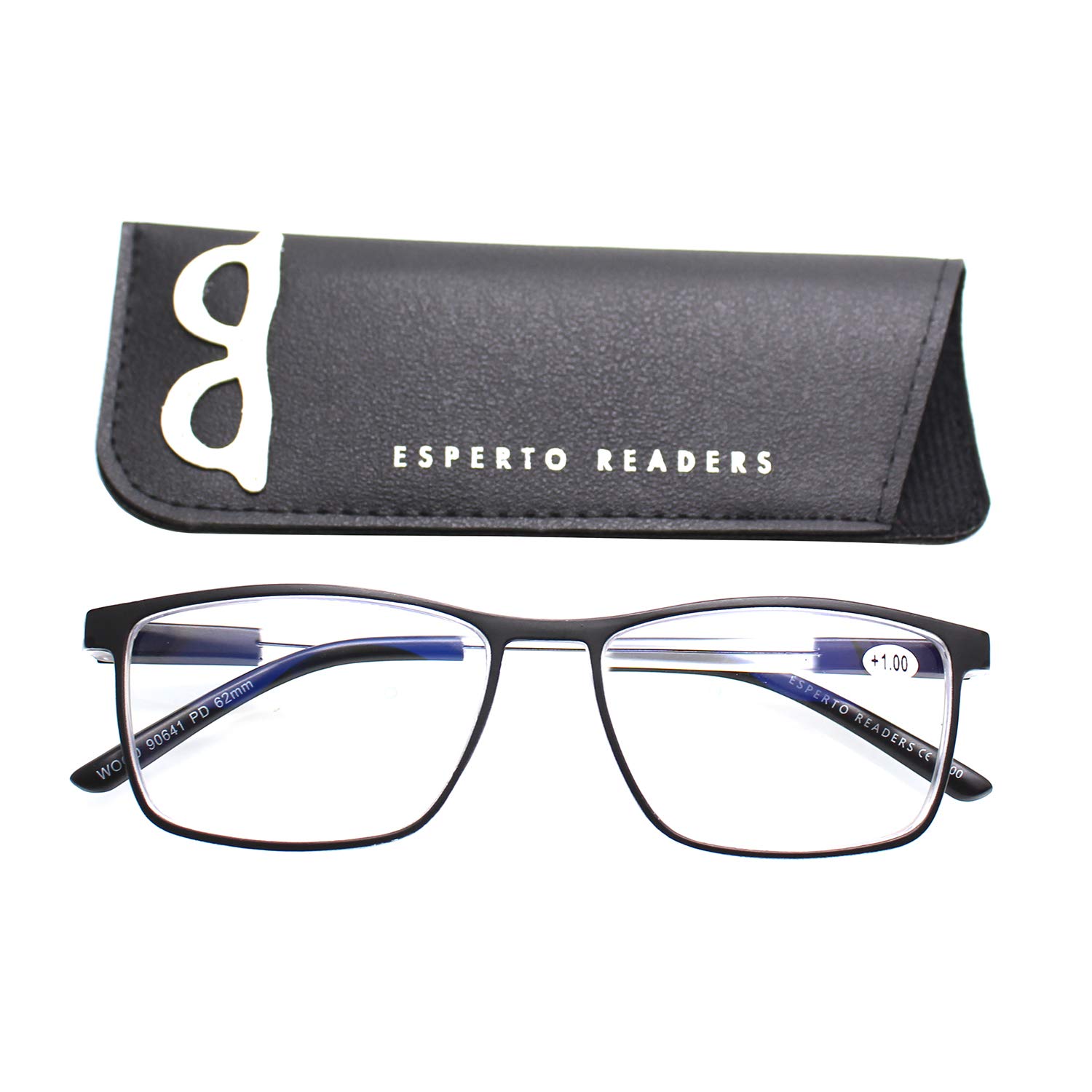 ESPERTO READERS WOOD READING GLASSES WITH BLUE CUT LENS FOR MEN & WOMEN (+1.75, BLACK) (B0BJ2PQL28) Amazon Price History, Amazon Price Tracker