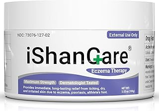 Eczema Cream, Eczema-Prone Skin Soothing & Moisturizing Treatment Ointment for Full Body Rash, Psoriasis, Dermatitis, Urticaria, Redness, Itching, Dryness, Crusting, Flaasking, Acne, Pimples, Blisters