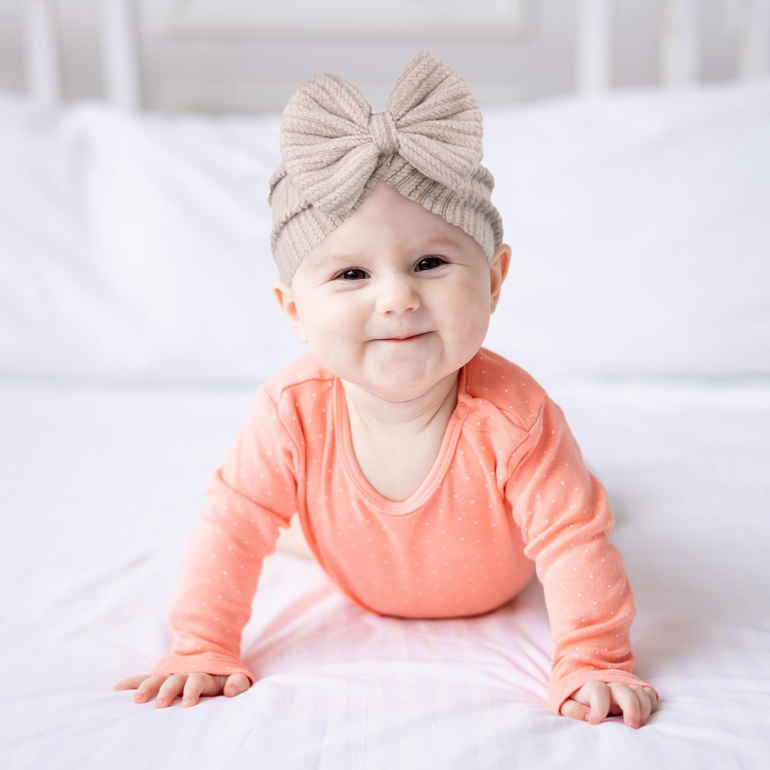 LECTNORE Neugeborenen-Babymütze, weiche, Dehnbare Baby-Turban-Mütze, Säuglings-Mädchen-Jungen-Mütze, Kindergarten-Krankenhaus-Mütze für Neugeborene, Kleinkinder