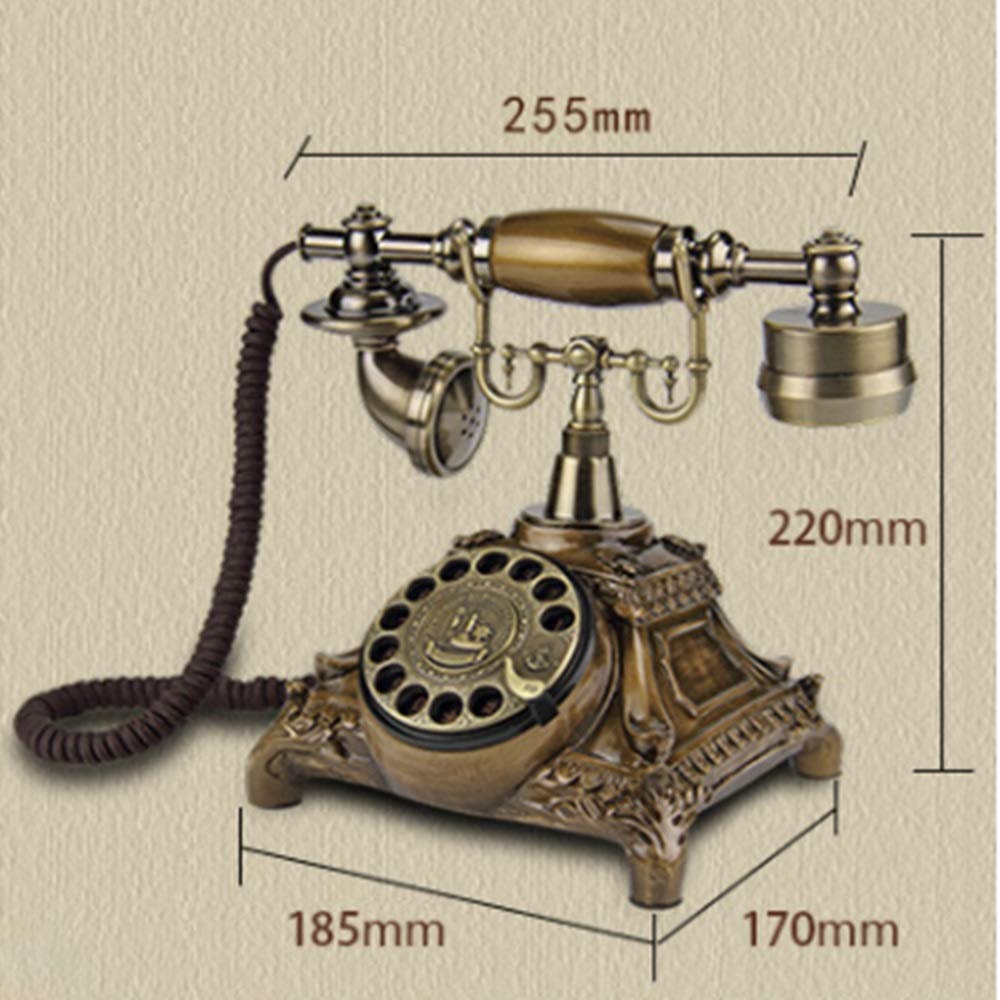 Continental Retro antyczne telefony gospodarstwa domowego obrotowy dysk antyczny telefon stacjonarny domowe kreatywne ，Telefon w stylu vintage