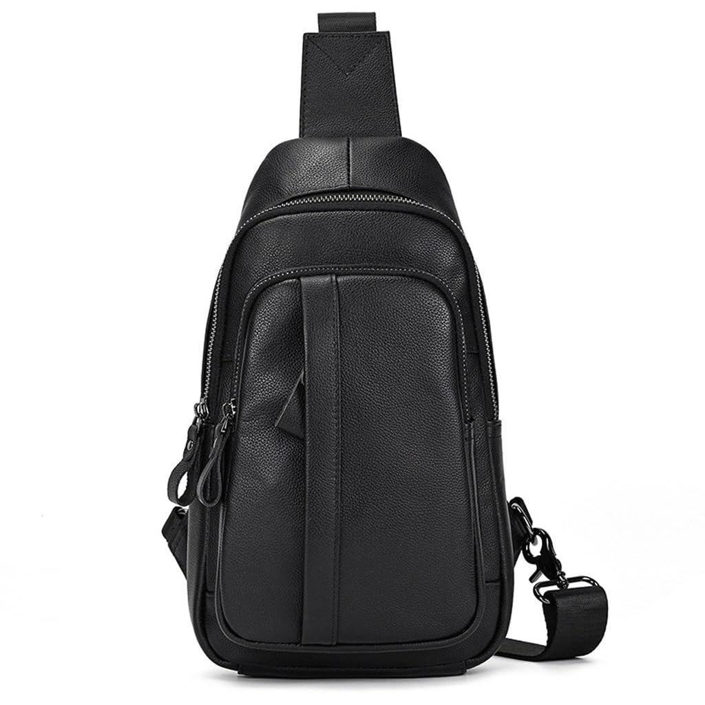 Sac à bandoulière noir grande capacité idéal pour le vélo et les trajets