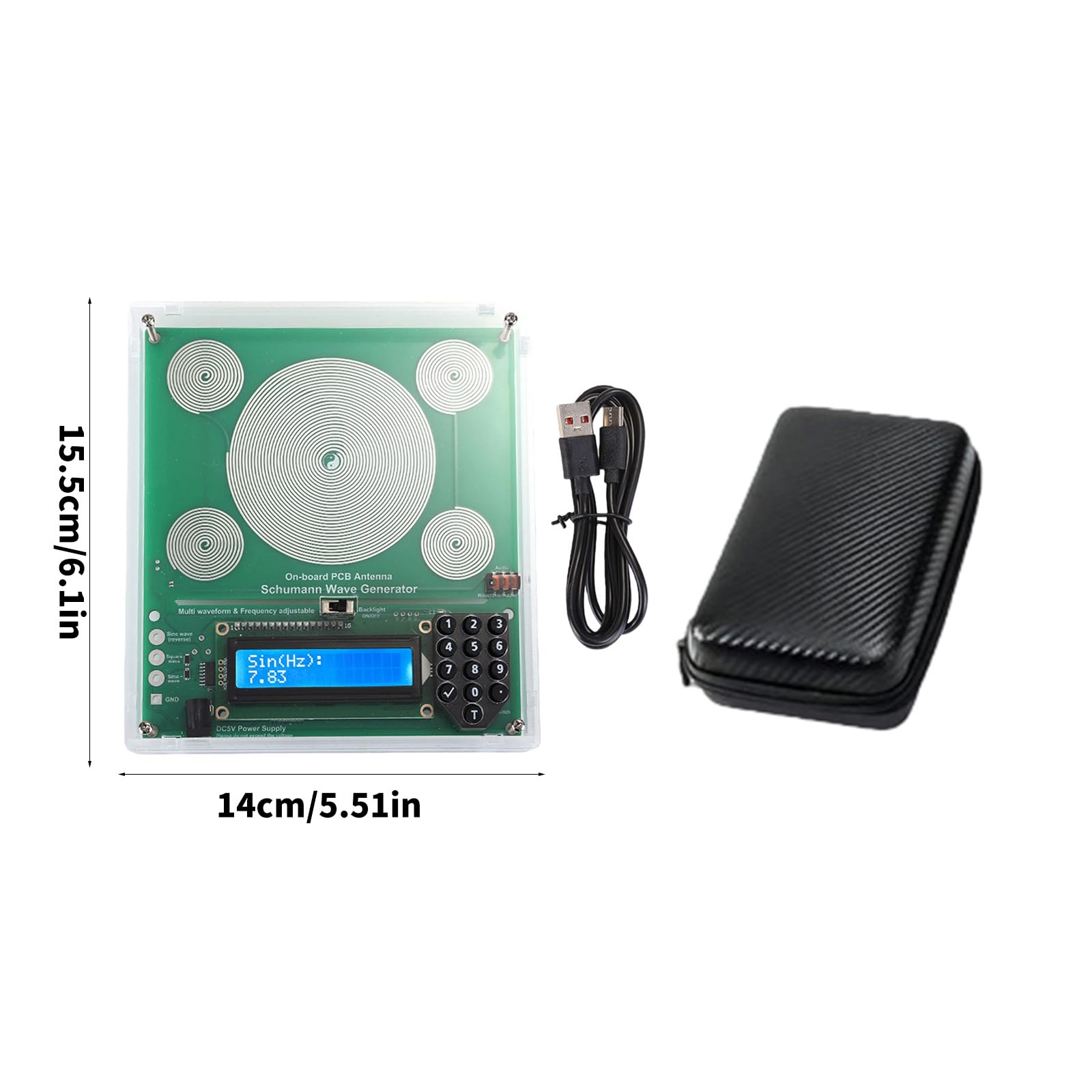 Frequenzgenerator Tragbarer Frequenzgenerator Bereich von 0, 01 Hz bis 100.000 Hz mit Sinus und Rechteckwellenausgang