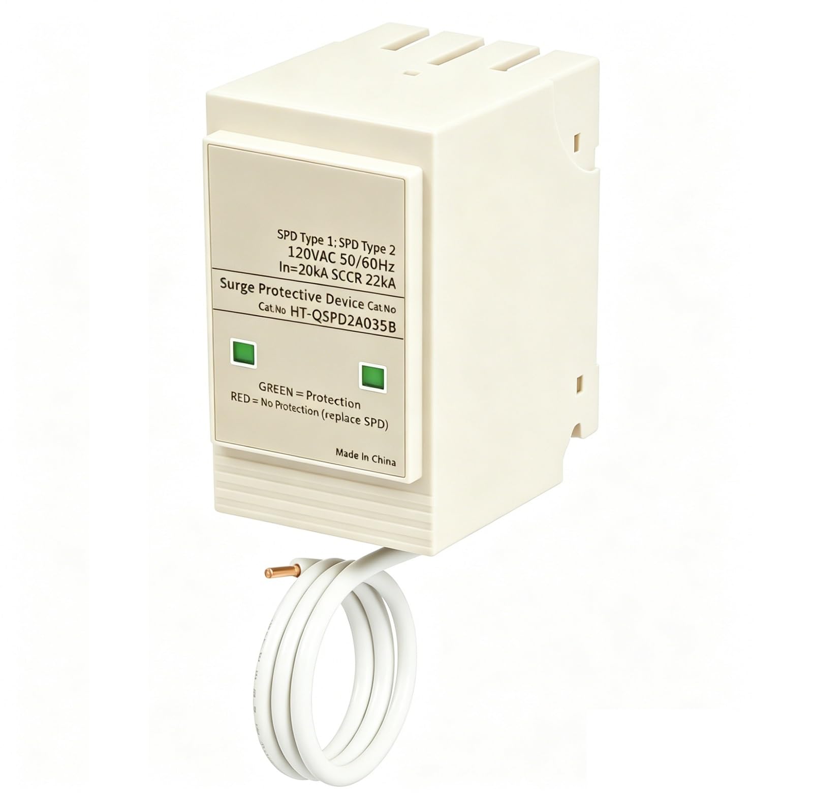 Whole House Surge Protective Device, Si-emens QSPD2A035B Replacement SPD, 35kA High Capacity 120V/240V Indoor Panel Mount Surge Protection, Compatible with Si-emens EQ Ultimate ITE Gould Load Centers