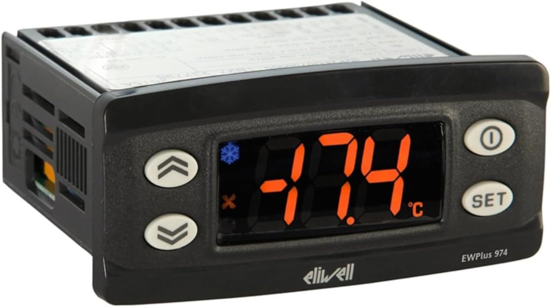 Eliwell EWPlus 974, Green, 230.0 Volts Electronic Controller for Refrigeration Unit, Part Number EW2EDI0XC4780