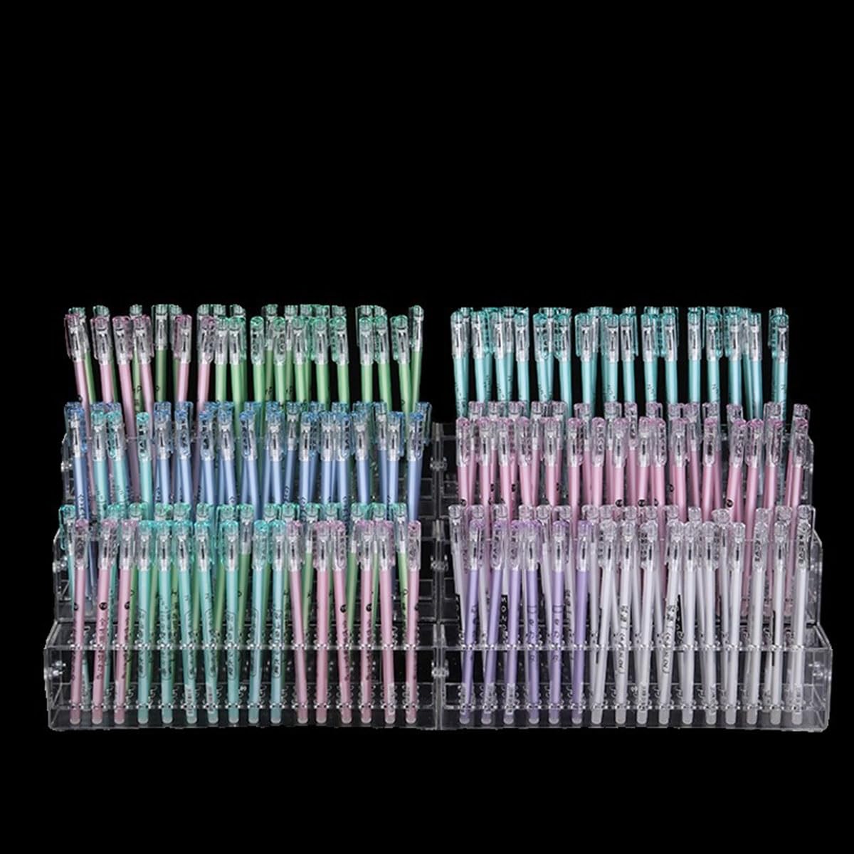 Acryl-Stift-Organizer-Ständer, mehrstufige Aufbewahrung mit Fächern für Kunstmarker, Bürobedarf, Einzelhandel-Display – Schreibtisch-Zubehör für ordentliche Organisation