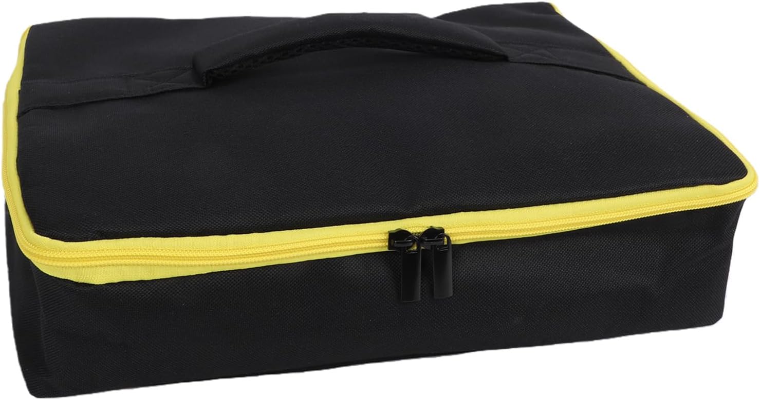 VINGVO Angle Grinder Tool Case, Portable Carrying Box, Large Zippered Mesh Pocket Case with Foam Dividers & Oxford Fabric, Ideal for Blades & Wrenches image 4