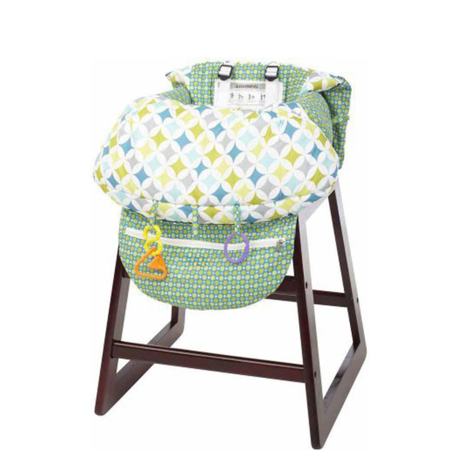 Protege Caddie Bebe, Protège Siège Chariot Bébé, Housse Chaise Haute Avec Sangles De Sécurité, Coussin De Paniers Protection Doux, Coussin De Couverture De Chaise Pliable Pour Enfant Garçon, Fille