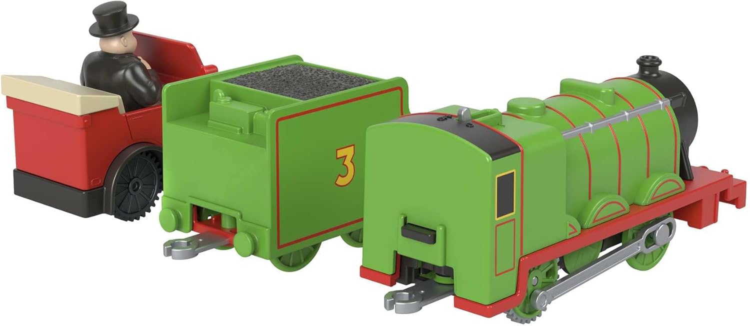 Thomas & Friends Henry with Winston and Sir Topham Hatt, motorized toy train for preschool kids 3 years and older