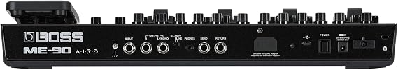 Boss ME-90 Guitar Multiple Effects Bundle with Gearlux Power Supply, Instrument Cable, Patch Cable, and Picks