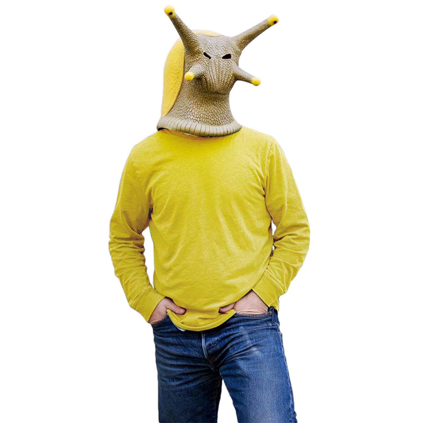 Walwoak Animal Headgear Snail Slug Mask Full Latex Halloween Mask Adult Masquerade Halloween Party Costume Props