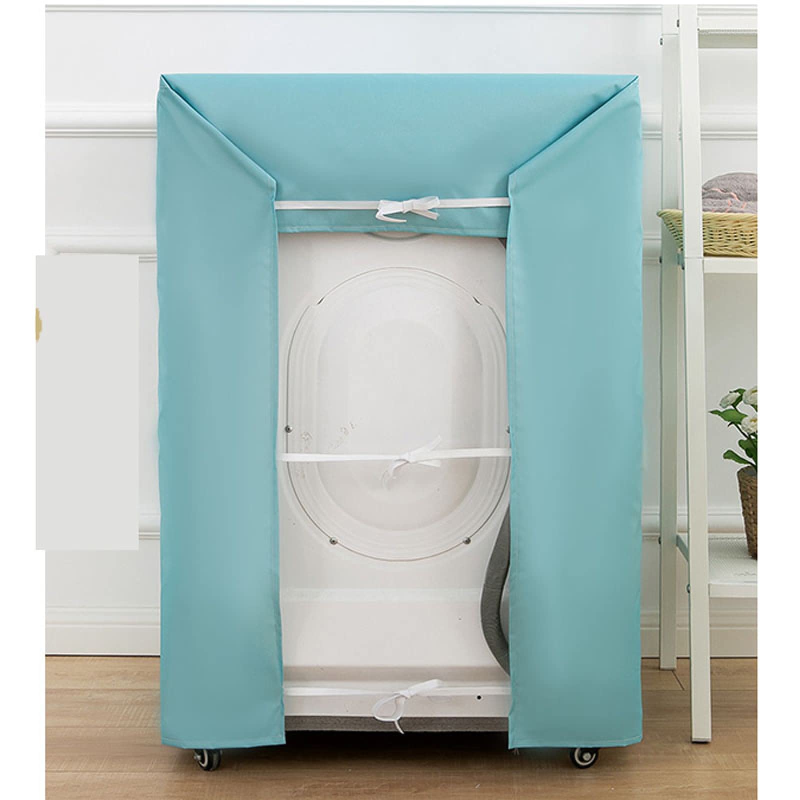 Copertura per Lavatrice Impermeabile Casa Antipolvere Asciugabiancheria Custodia Protettiva Rullo Rivestimento Argento Antipolvere,AG,60X65X85Cm L
