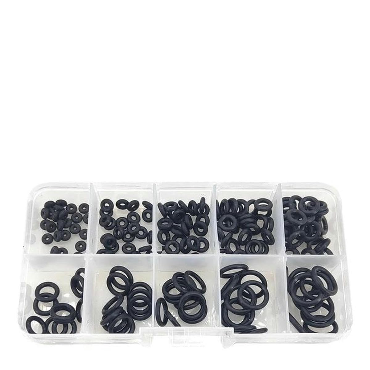 CS1mm-CS4mm Joint torique rouge joint torique en silicone noir NBR joints de plomberie résistant à l'huile kit de joint torique haute température-noir cs2.0mm-5 boîtes