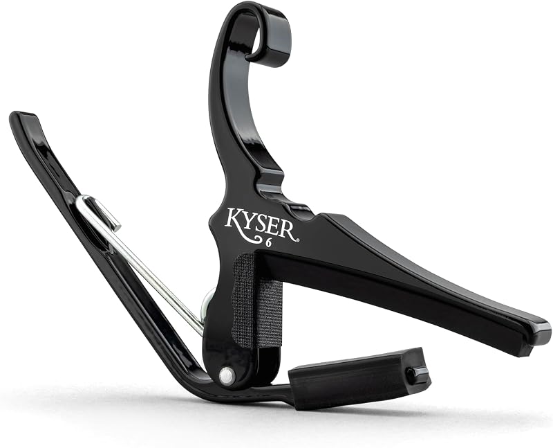 Quick-Change Guitar Capo for 6-string acoustic guitars, Black, KG6BA