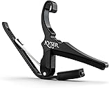 Kyser Quick-Change Guitar Capo for 6-string acoustic guitars, Black, KG6BA